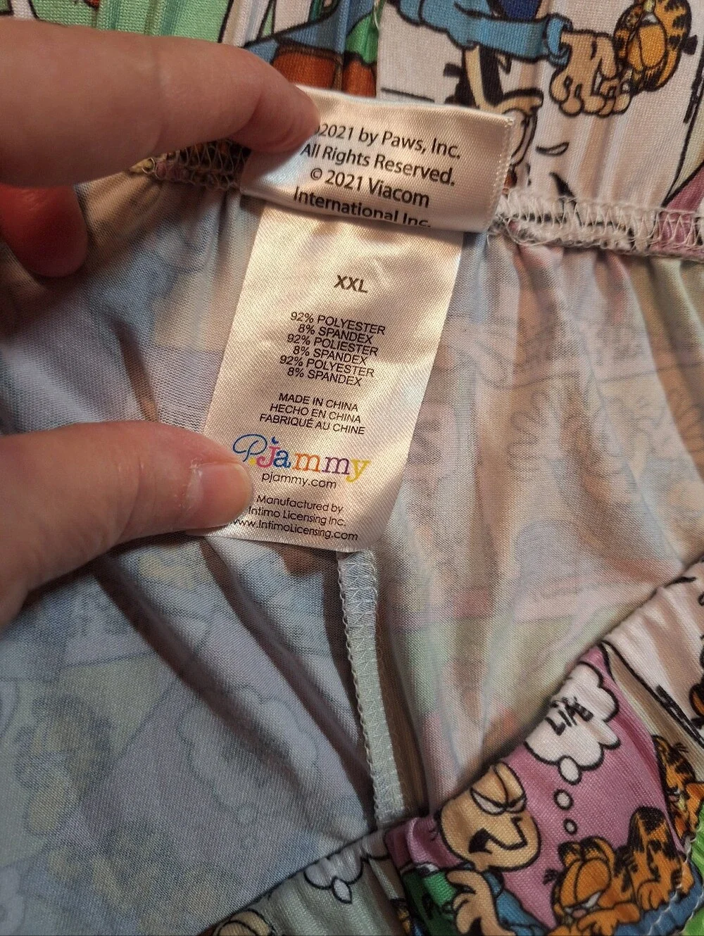PJAMMY Pajama Pants Nickelodeon GARFIELD THE CAT Men's XL Bottoms Only CARTOON